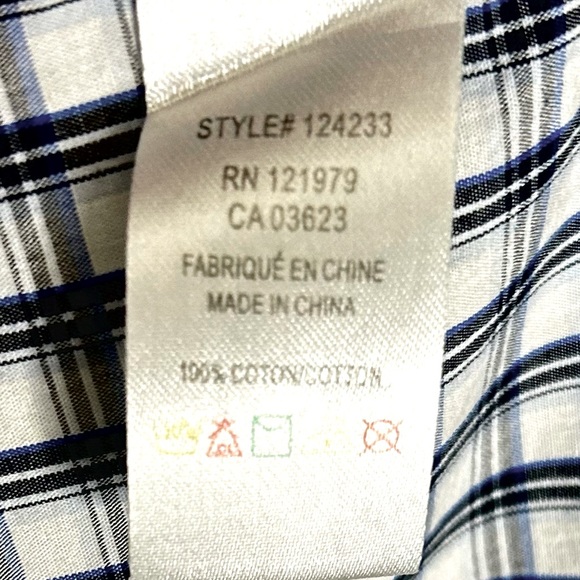 [PROJEKRAW] Men’s Original Brand Large Short Sleeve Plaid Button Down - Picture 6 of 8